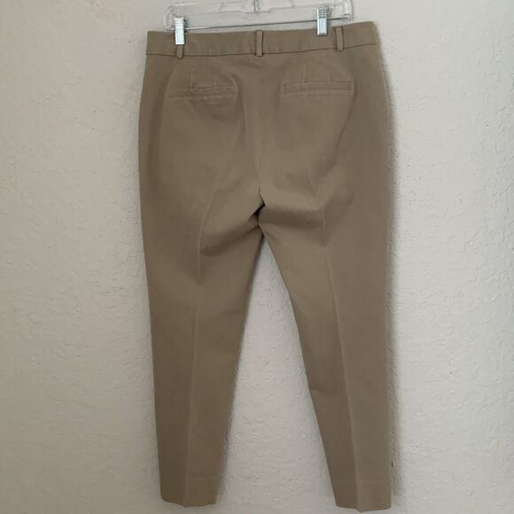 Crew & Ivy Stretch Cotton Blend Beige Women’s Pants Size 12 - Picture 2 of 10